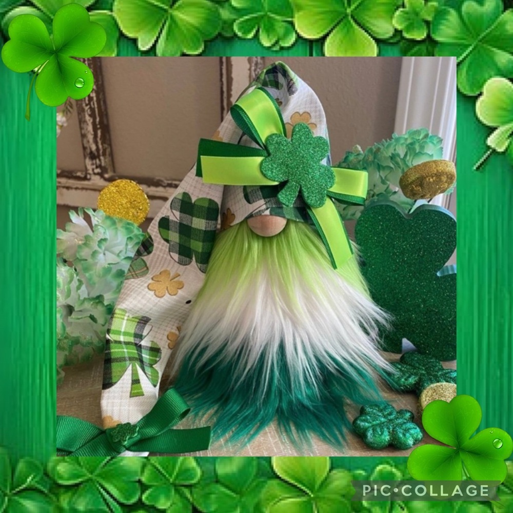 ☘️St. Patrick’s Day Gnome, Shamrocks, Lucky, St. Patrick’s Day Decor